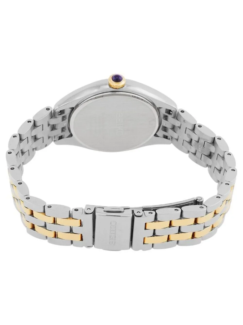 NWT Seiko Quartz Silver Dial Two-Tone Ladies Watch